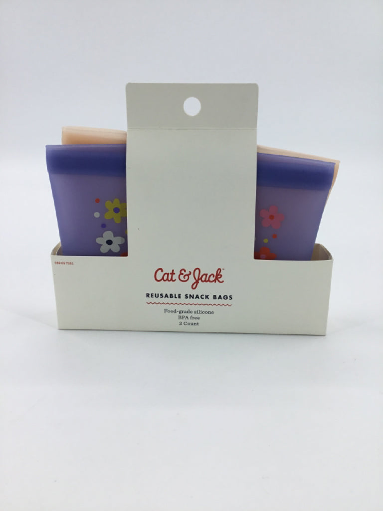 Cat & Jack Reusuable Snack Bags - 2 pk - New in pkg
