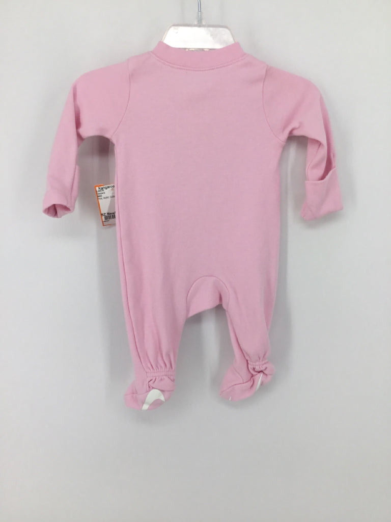 Nike Child Size Newborn Pink Sleepers