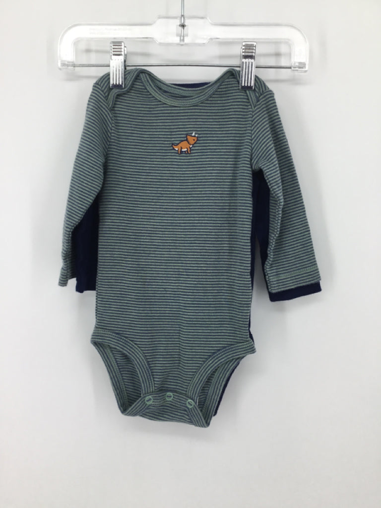 Carter's Child Size 6 Months Green Onesie
