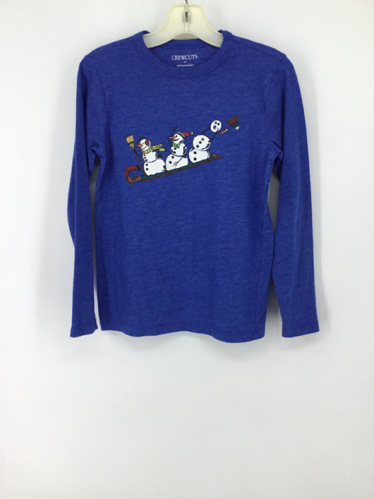 Crewcuts Child Size 8 Blue screen printed T-shirt - boys
