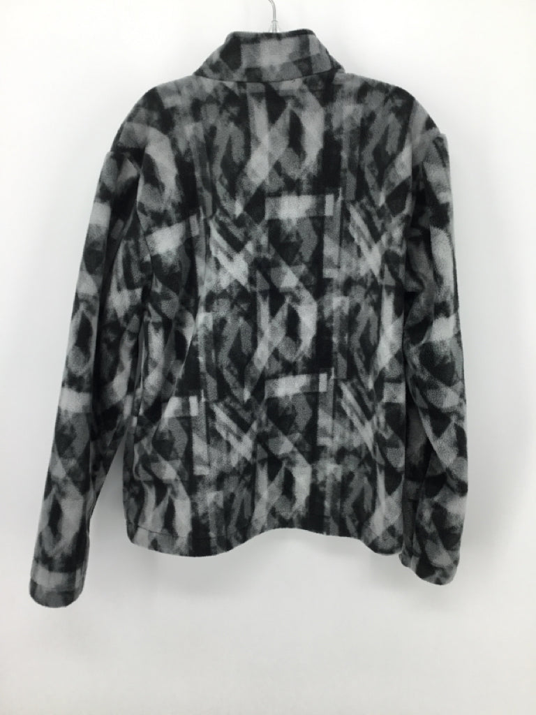 Eddie Bauer Child Size 7 Gray Print Jacket - boys
