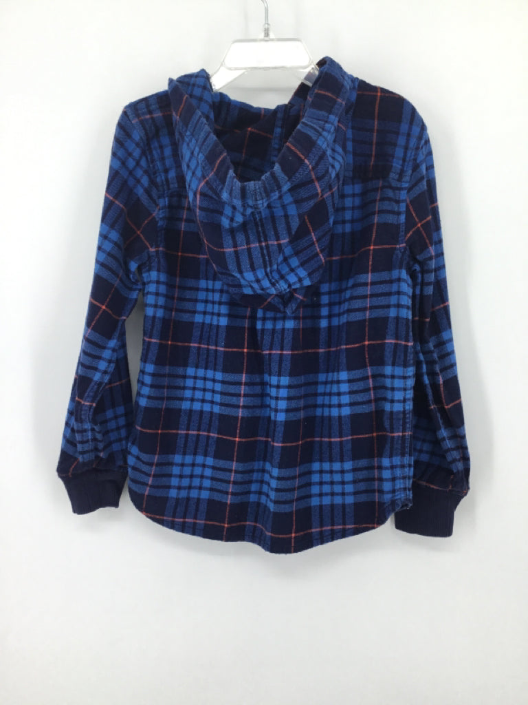 Hanna Andersson Child Size 5 Blue Plaid Shirt - boys