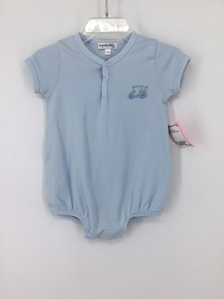 Magnolia Baby Child Size 12 Months Blue Solid Outfit - boys