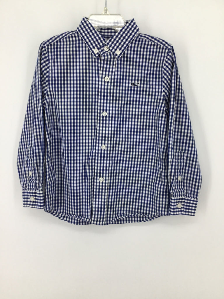 vineyard vines Child Size 4 Navy Gingham Shirt - boys