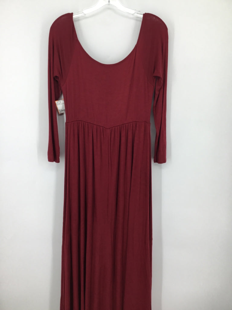 Pink Blush Size XL Rayon Blend Dress - Maternity