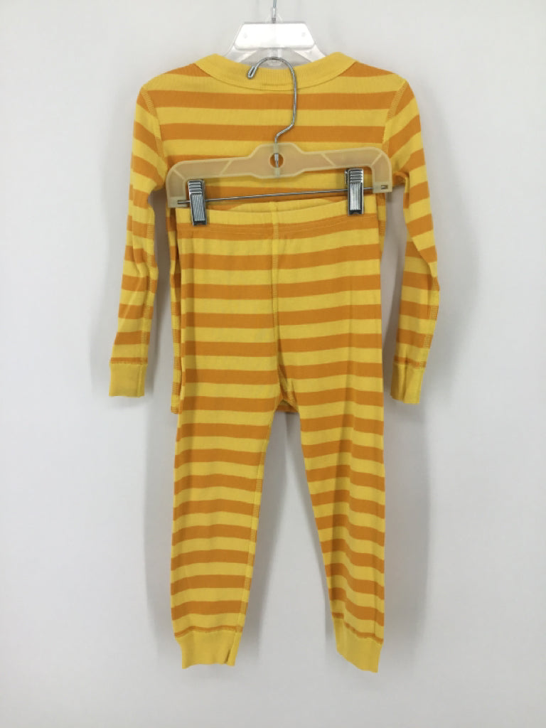 Hanna Andersson Child Size 4 Yellow Stripe Pajamas - boys