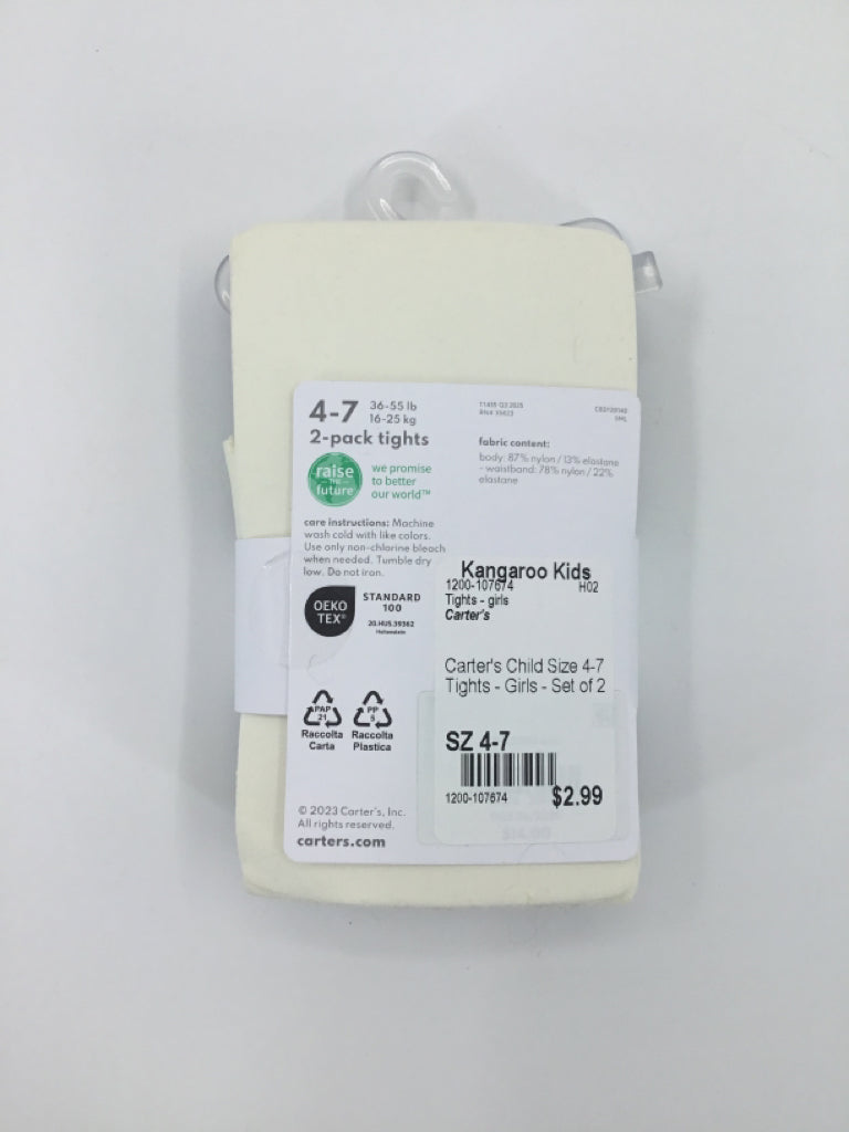 Carter's Child Size 4-7 Tights - Girls - Set of 2