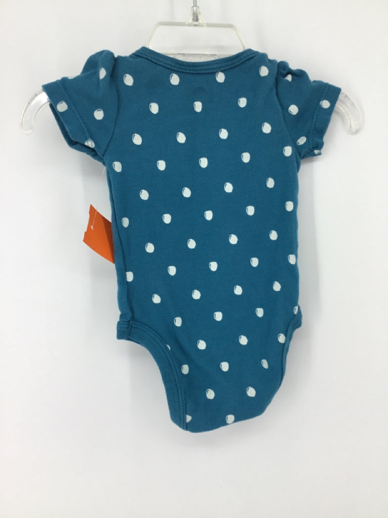 cloud island Child Size 0-3 Months Teal Onesie