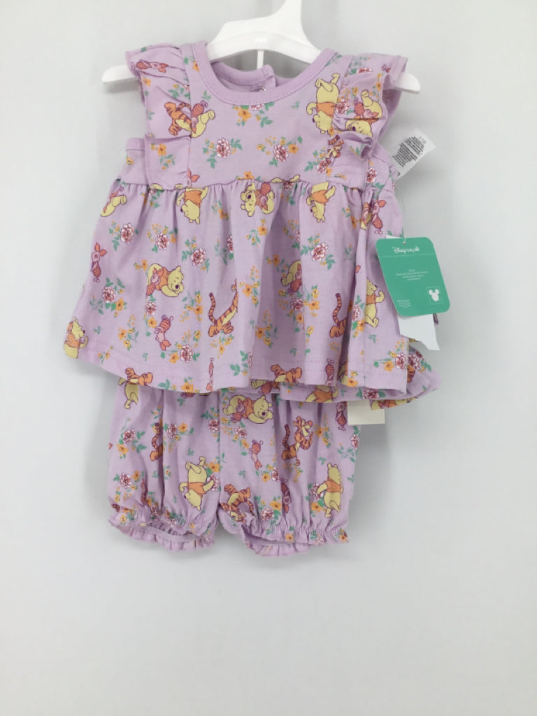 Disney Child Size 0-3 Months Purple Outfit - girls