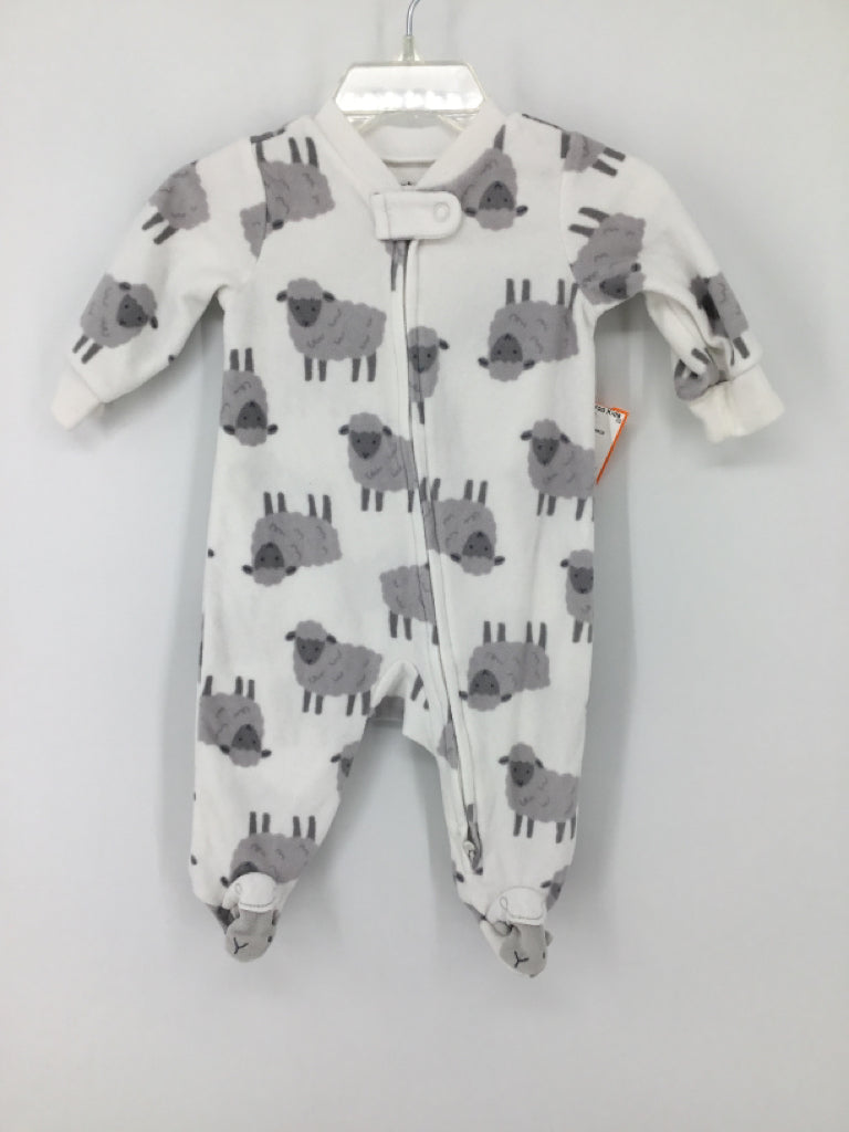 Child of Mine Child Size 0-3 Months White Sleepers