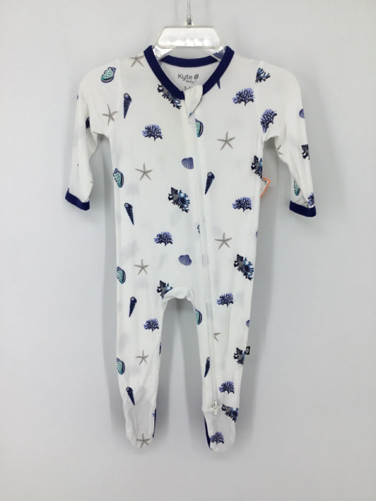 Kyte Child Size 3-6 Months Blue Sleepers