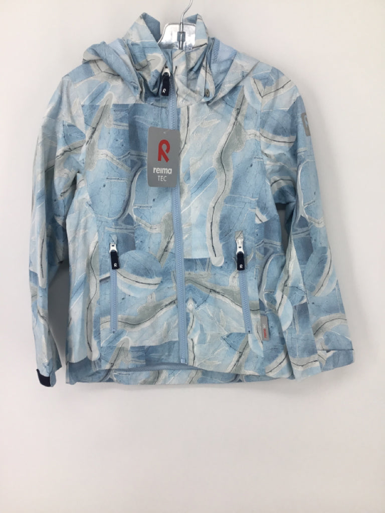Reima Child Size 8 Blue Raincoat - girls