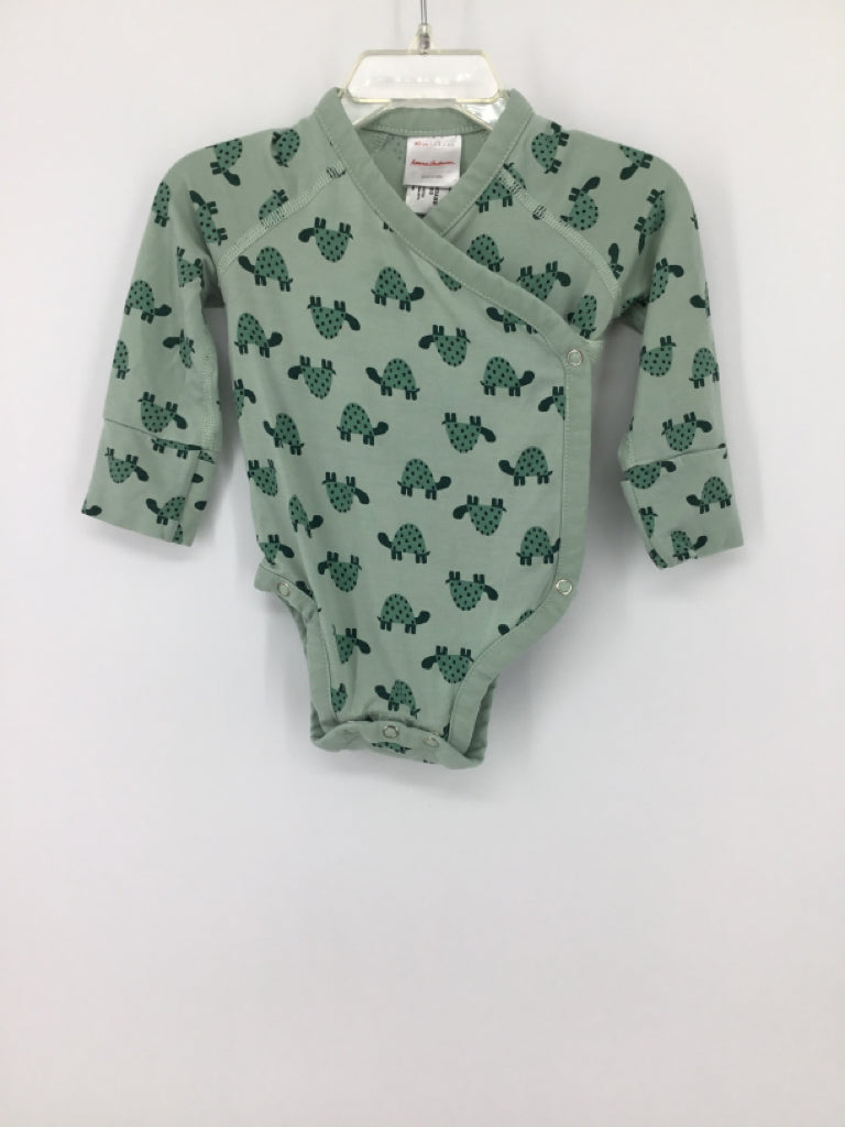 Hanna Andersson Child Size 3-6 Months Green Onesie