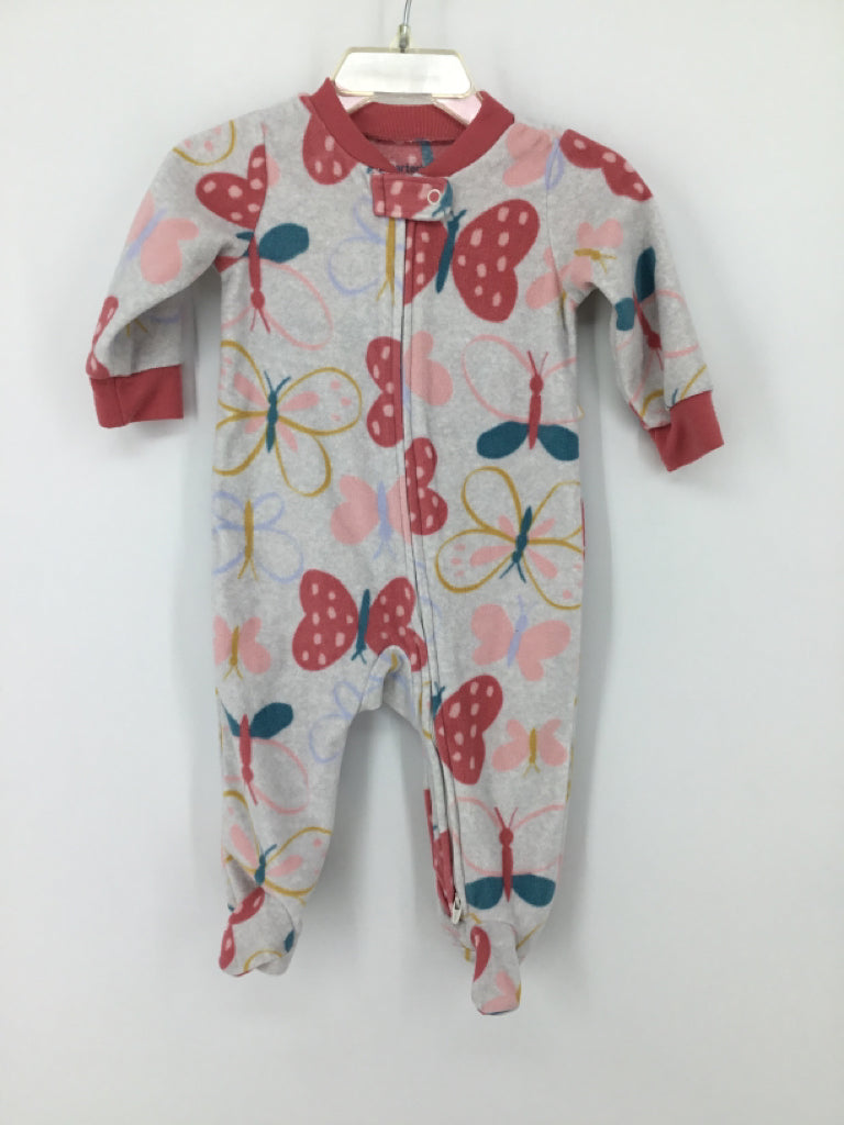 Carter's Child Size 6 Months Gray Sleepers