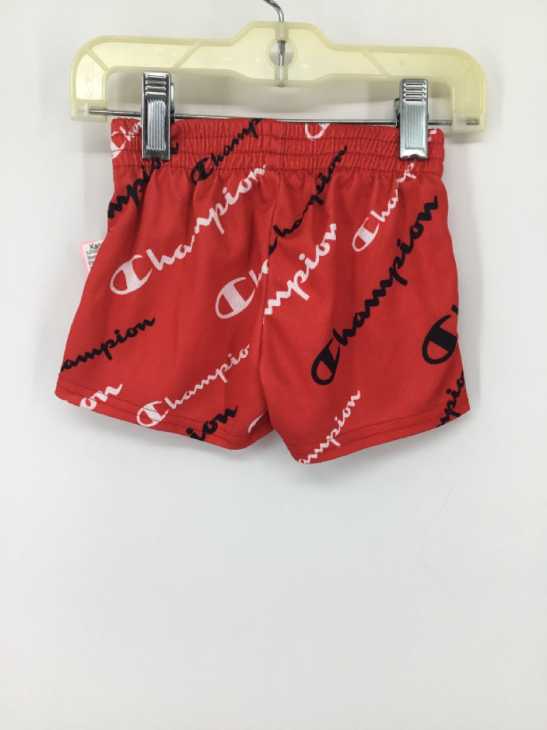 Champion Child Size 6-9 Months Red Print Shorts - boys