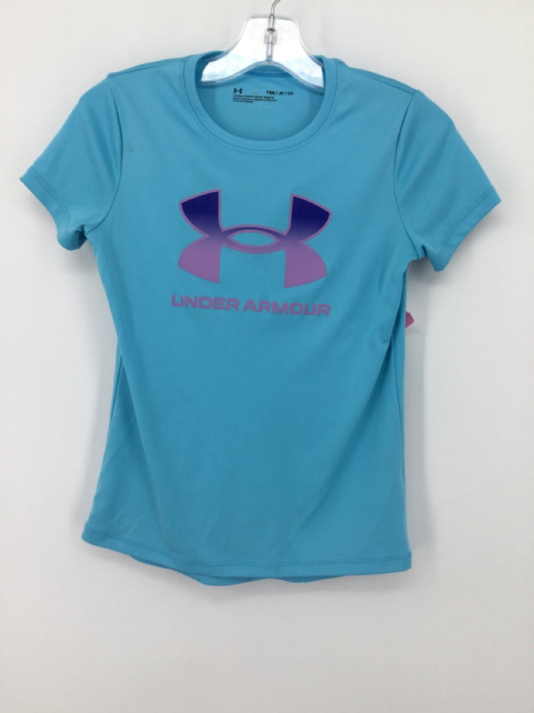 Under Armour Child Size 8 Blue screen printed T-shirt - boys