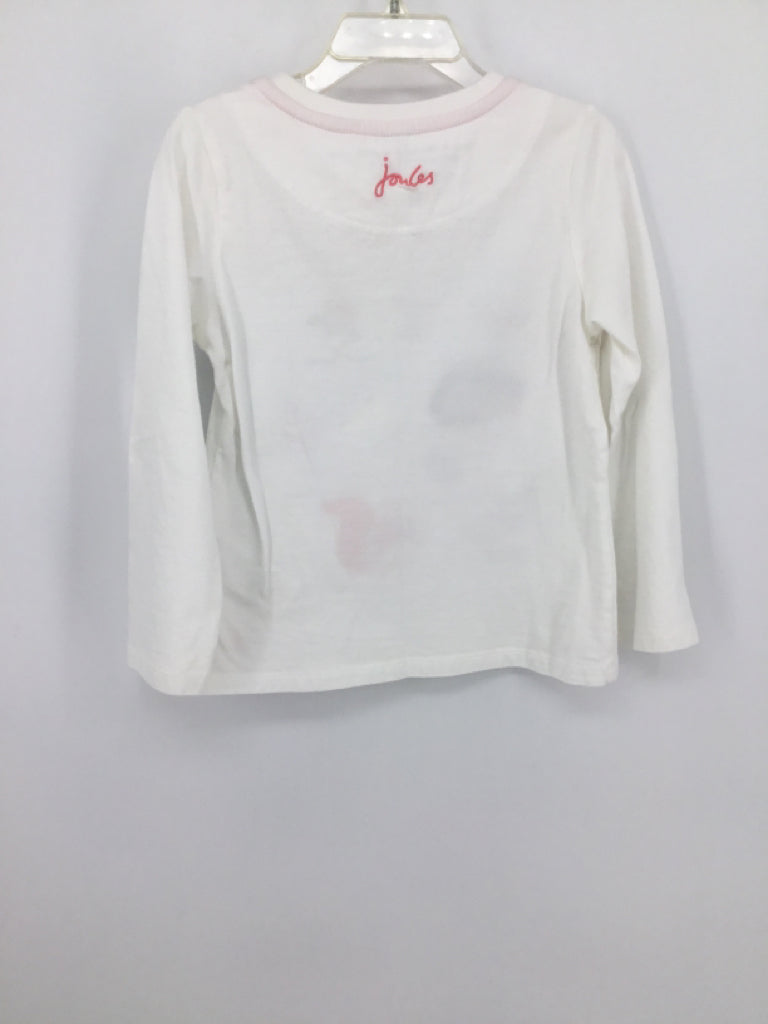 Joules Child Size 5 White T-shirt - girls