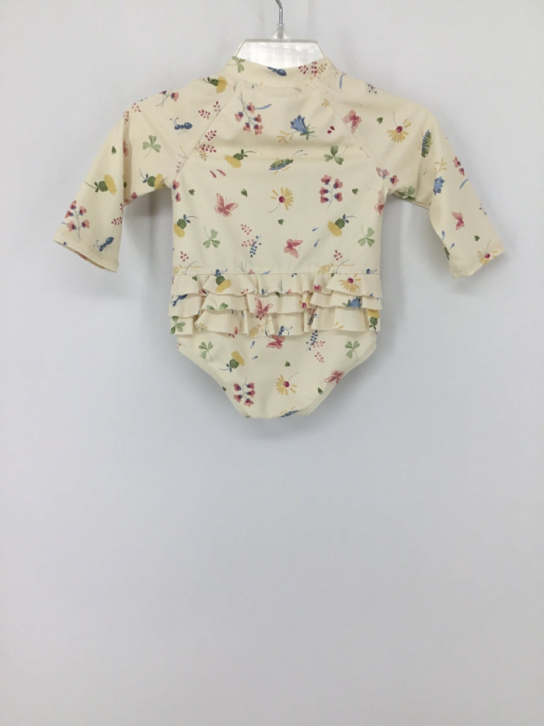 Janie and Jack Child Size 0-3 Months Cream Swimwear - girls