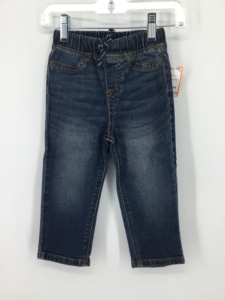 jumping beans Child Size 18 Months Blue Solid Jeans - boys