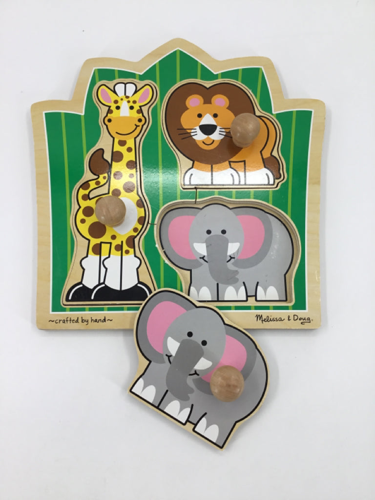 Melissa & Doug Jumbo Knob Puzzle - Jungle Friends