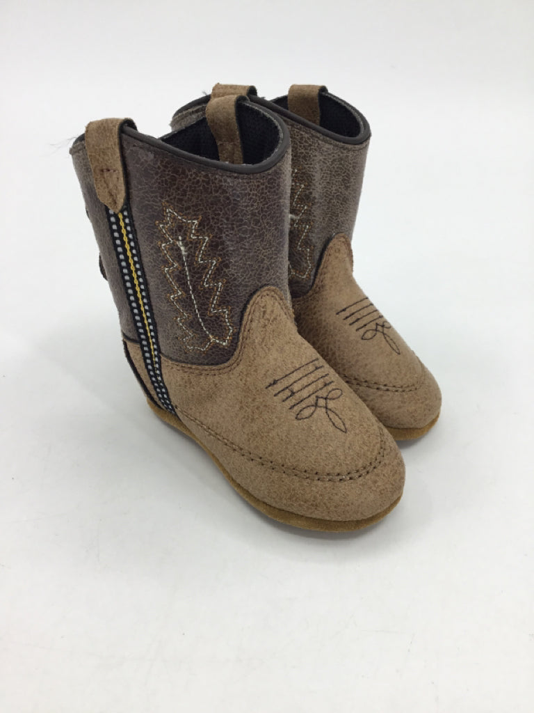 Old West Child Size 3 Toddler Brown Boots