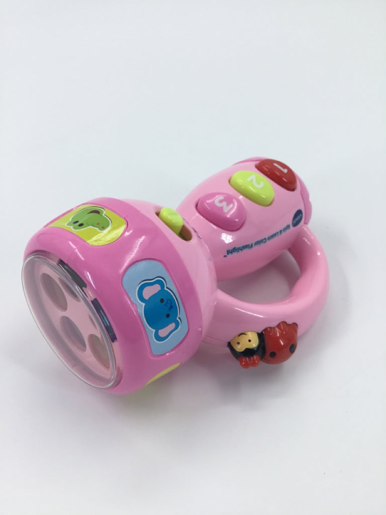 vtech Pink Spin & Learn Color Flashlight