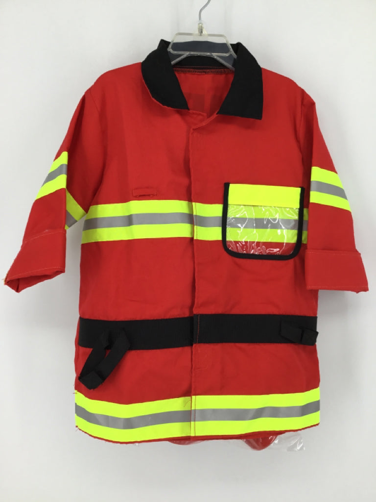 Melissa & Doug Child Size 3 Red Fire Fighter Dress-Up