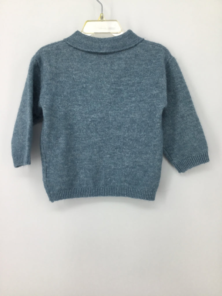 H & M Child Size 12 Months Blue Solid Sweater - boys