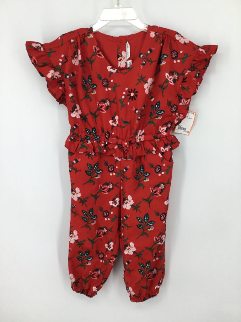 Janie and Jack Child Size 2 Red Outfit - girls