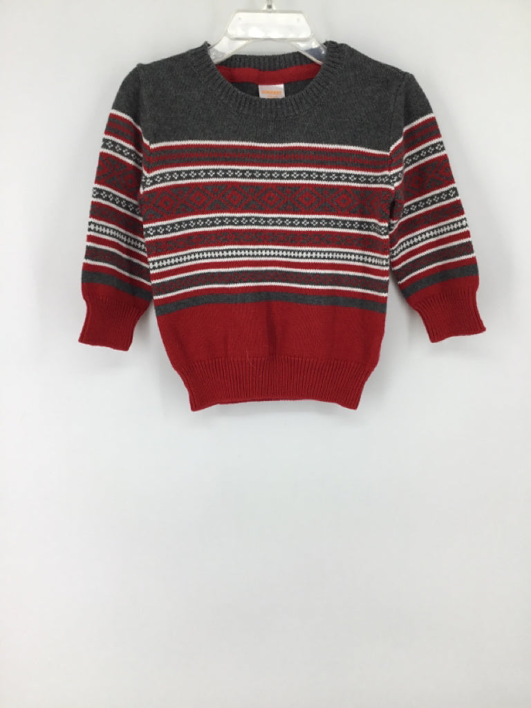 Gymboree Child Size 12-18 Months Red Print Sweater - boys