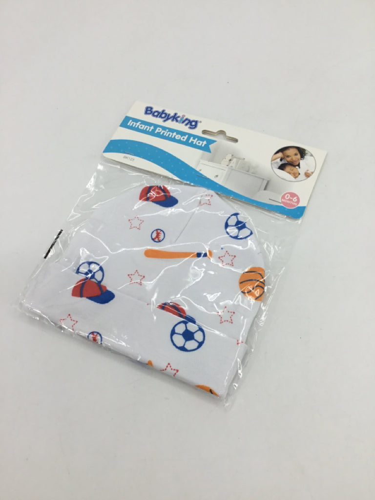 Baby King Child Size 0-6 Months Multi-Color Sports Hats - boys
