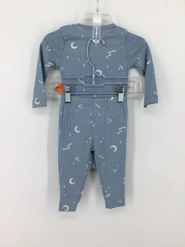 Carter's Child Size 6 Months Blue Print Outfit - boys