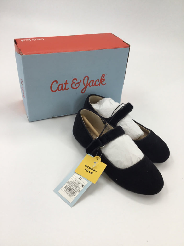 Cat & Jack Child Size 12 Black Dress Shoes