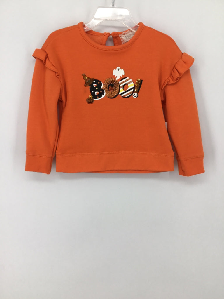btween Child Size 18 Months Orange Halloween Shirt