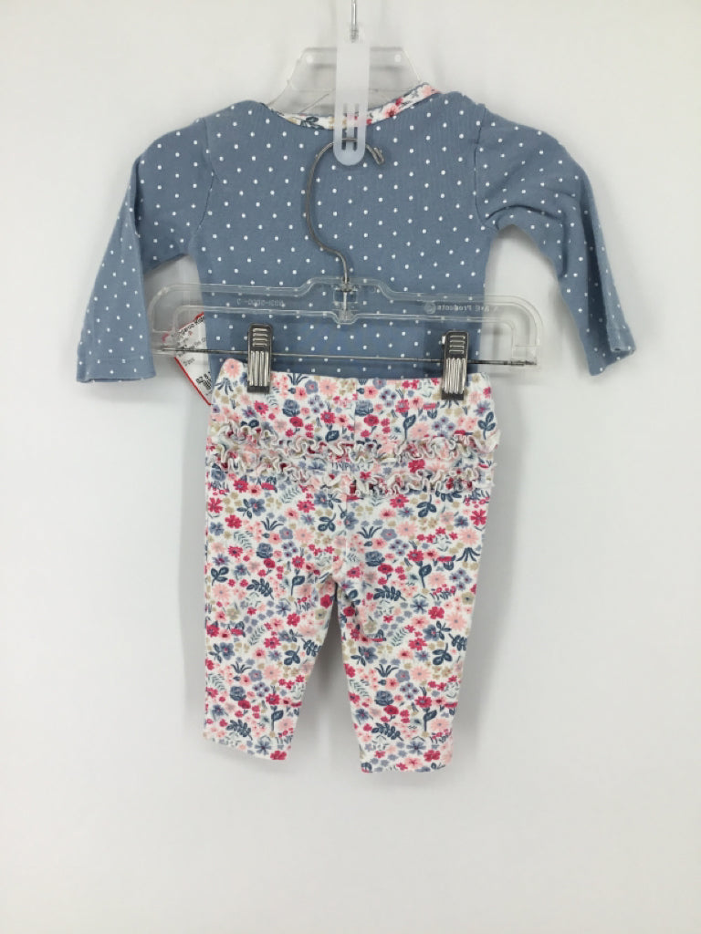Carter's Child Size 6 Months Blue Outfit - girls