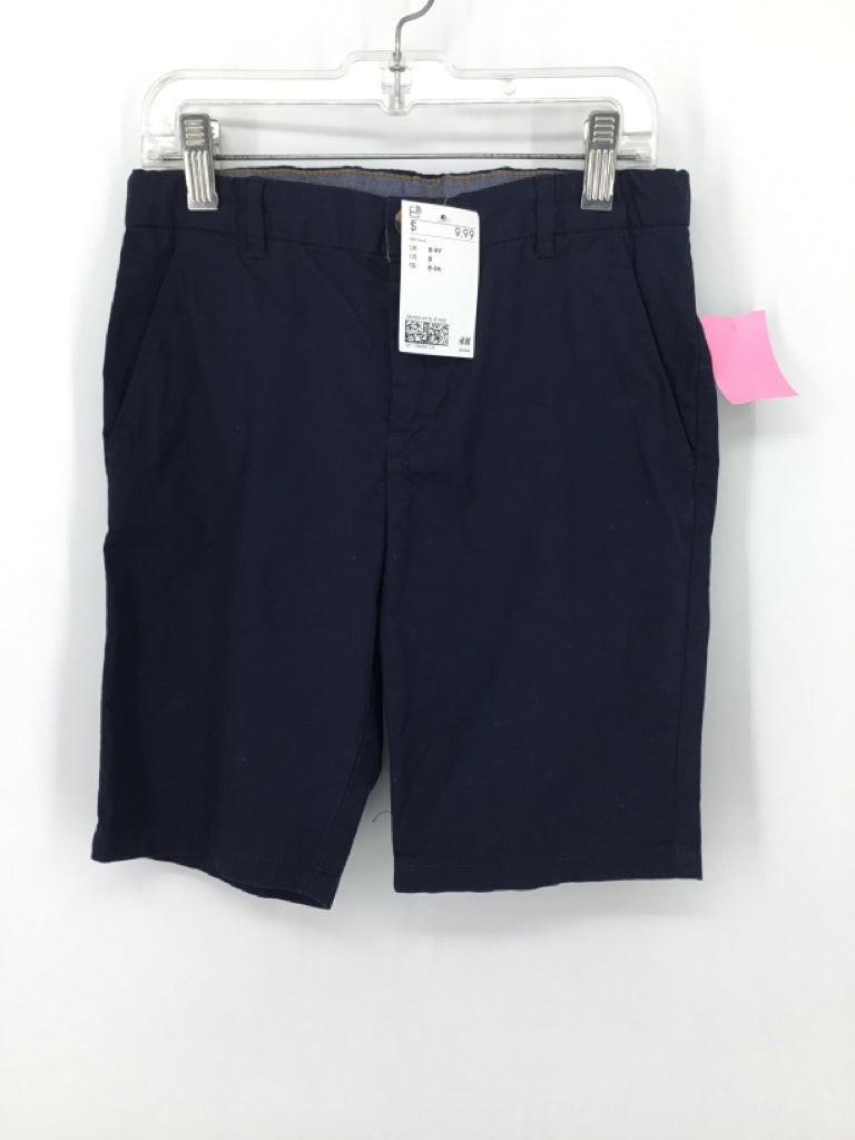 H & M Child Size 8 Navy Solid Shorts - boys