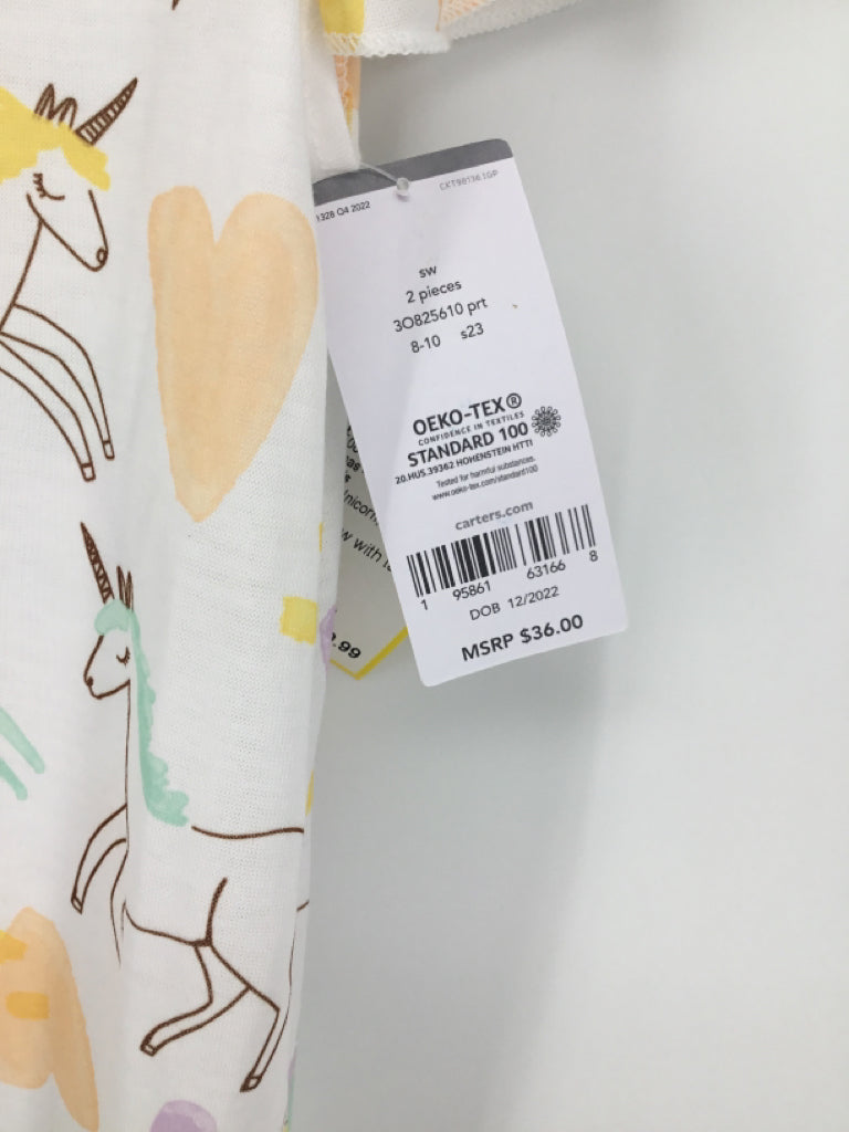 Carter's Child Size 8 White Pajamas - girls
