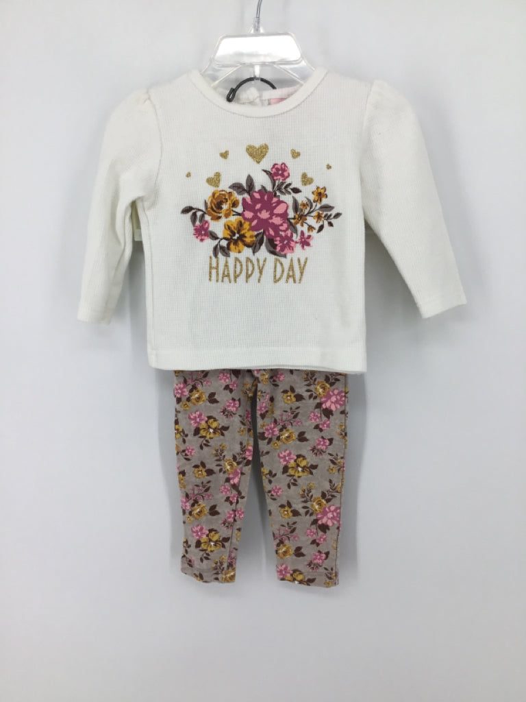 Little Lass Child Size 12 Months White Outfit - girls