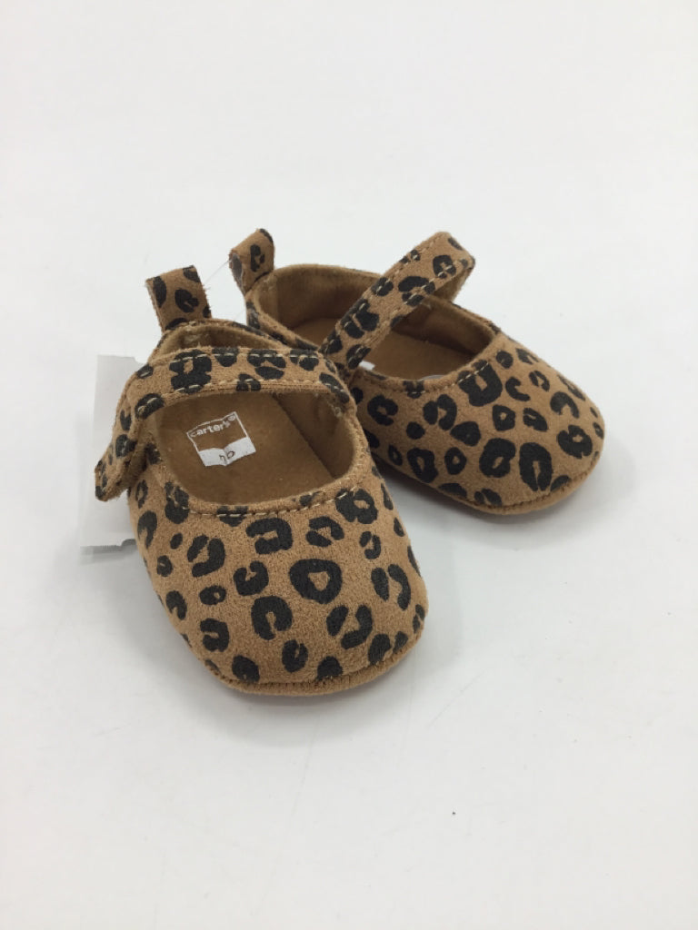 Carter's Child Size 0 Toddler Brown Baby/Walker Shoes