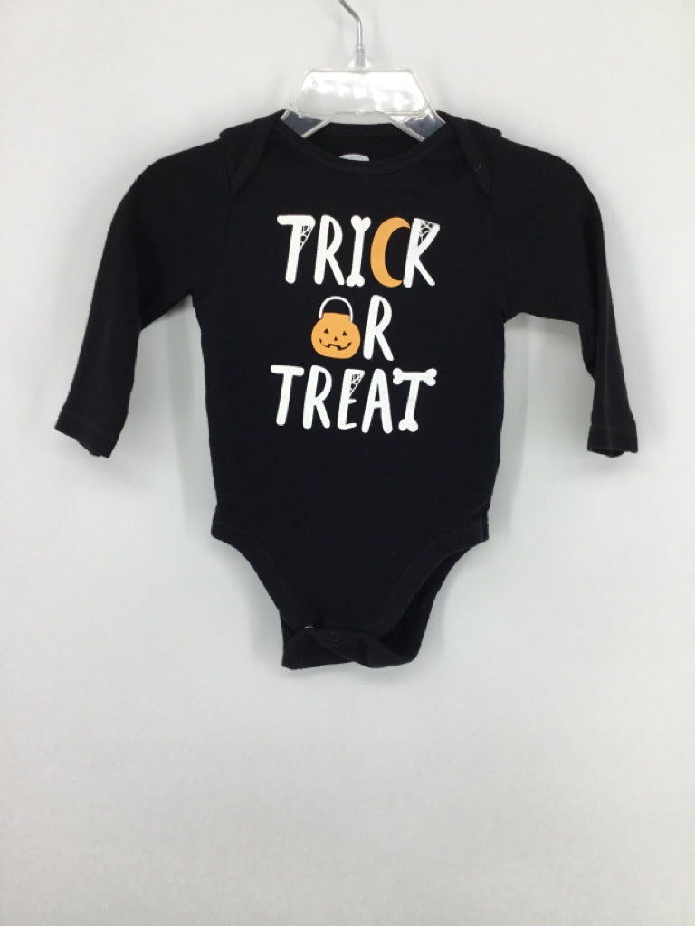 Old Navy Child Size 6-12 Months Black Halloween Onesie