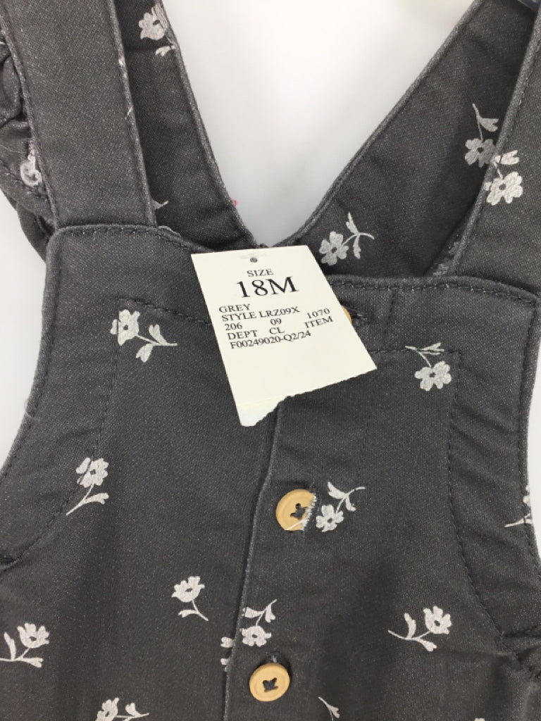 Cat & Jack Child Size 18 Months Gray Overalls - girls