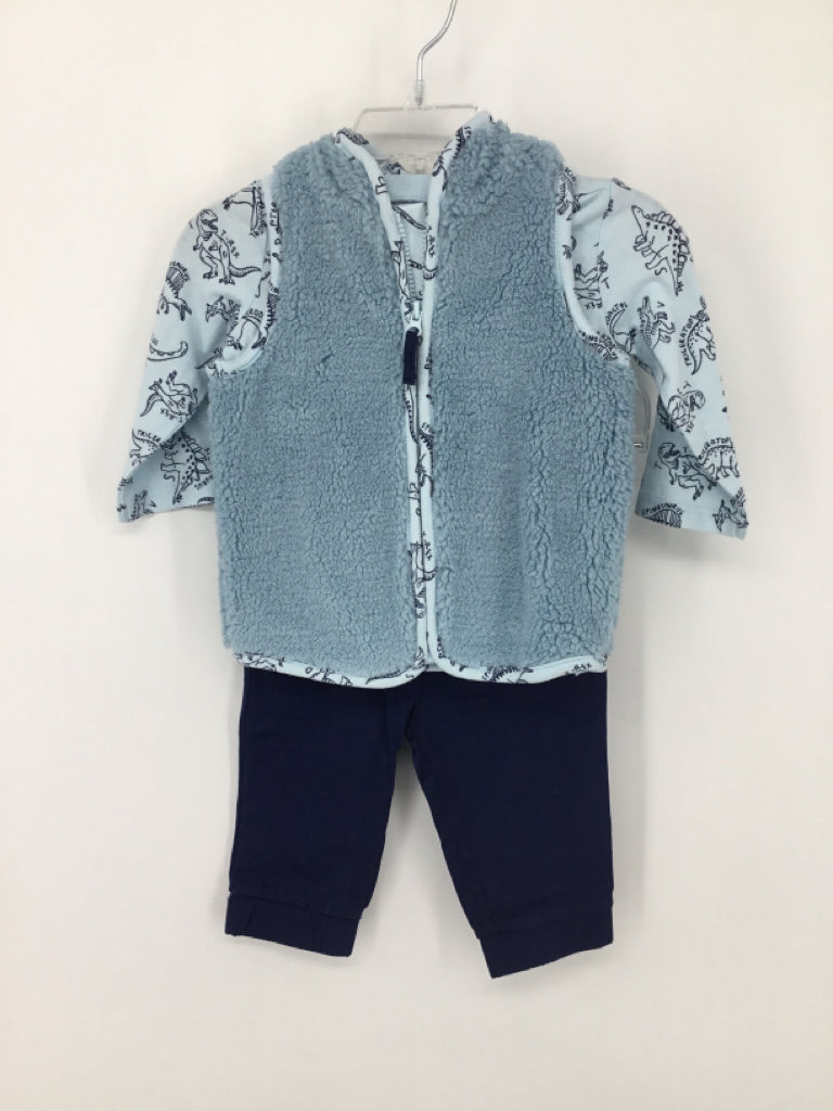 First Impressions Child Size 3-6 Months Blue Dinosaur Outfit - boys