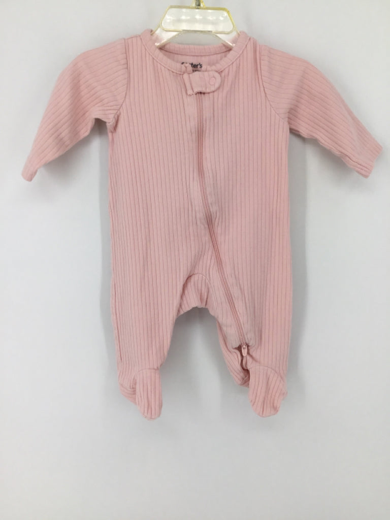 Just One You Made by Carters Child Size 3 Months Pink Sleepers