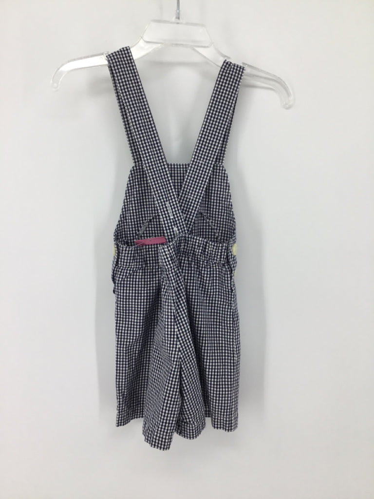 Ralph Lauren Child Size 9 Months Navy Gingham Overalls - boys