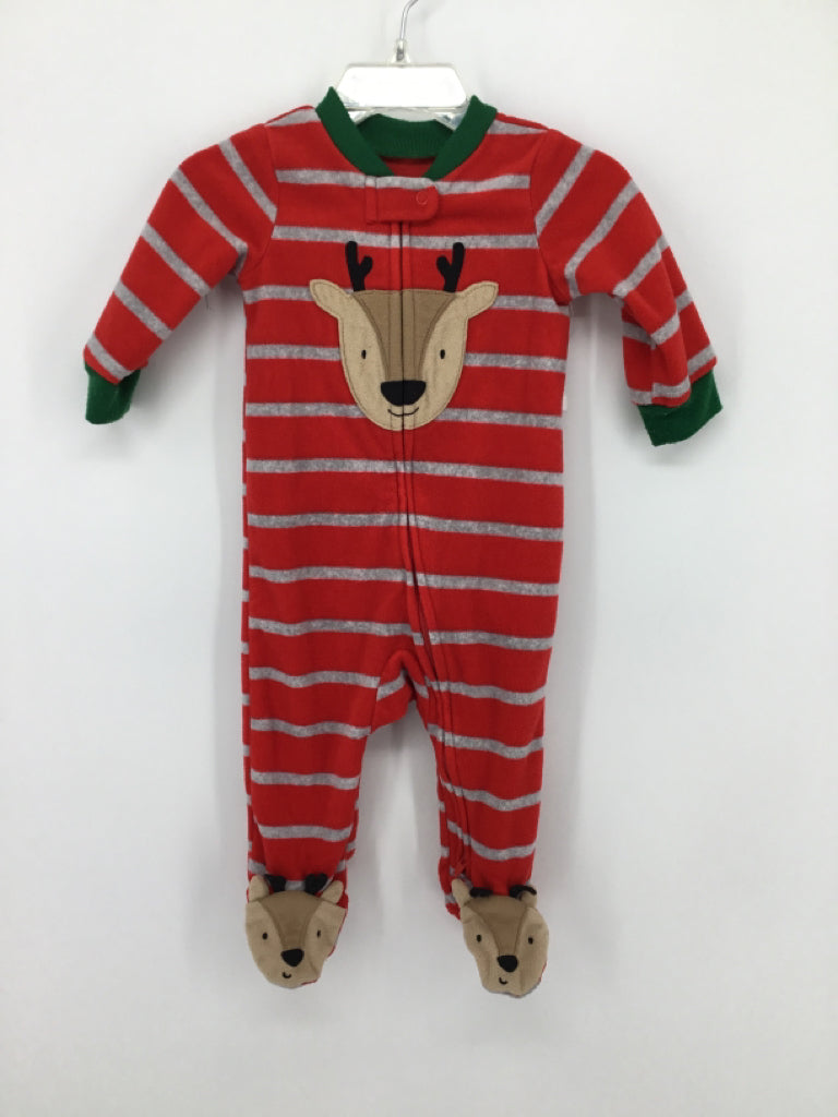 Just One You Made by Carters Child Size 6 Months Red Christmas Sleeper