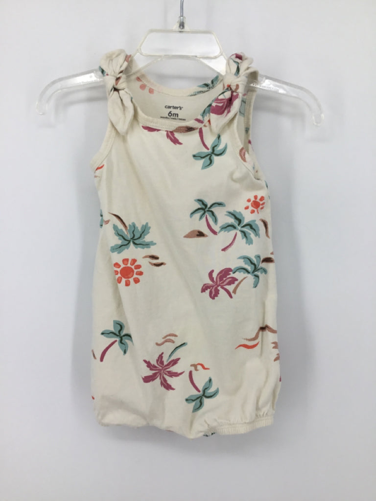Carter's Child Size 6 Months White Outfit - girls