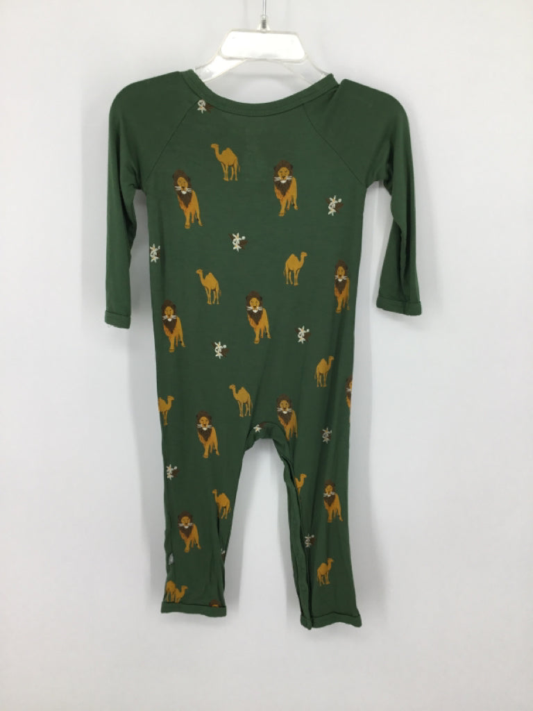 Kyte Child Size 12-18 Months Green Animals Outfit - boys