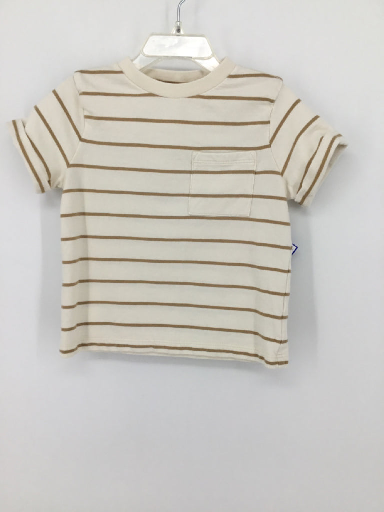 Nordstrom Child Size 2 Tan Stripe Shirt - boys