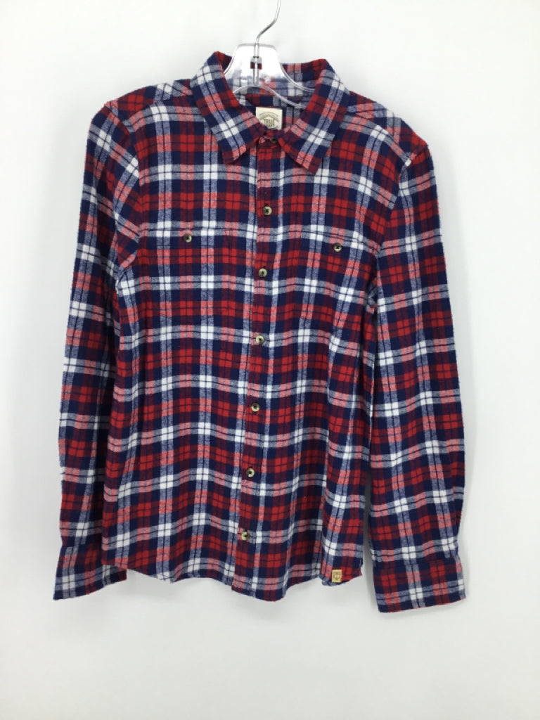 True Craft Child Size 8 Multi-Color Plaid Shirt - boys