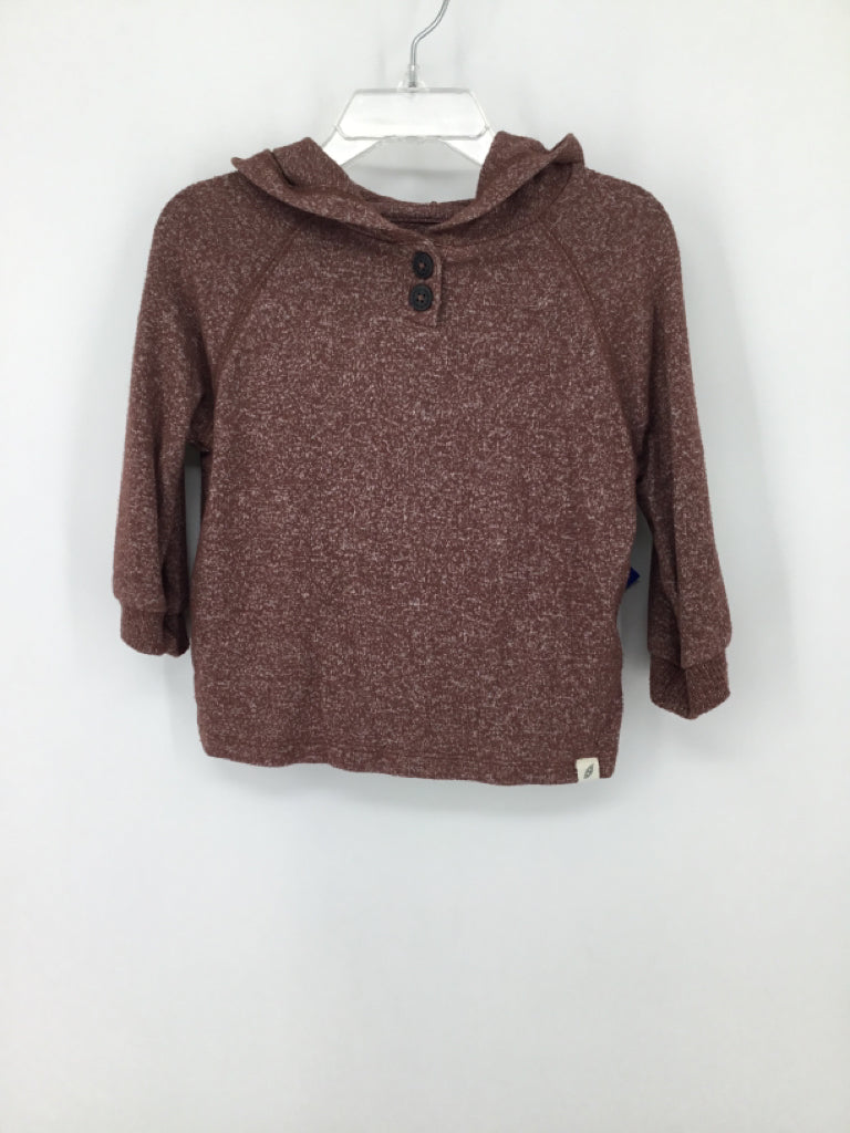 Easy Peasy Child Size 18 Months Burgundy Marbled Shirt - boys